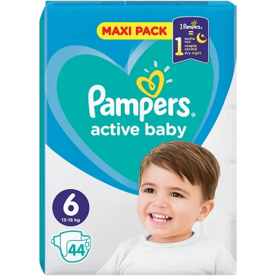 Памперс - pampers active baby 6 -(13-18) 44бр.